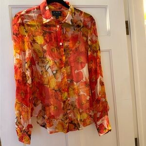 J. Crew Garçon Classic Fit Blouse sz 4